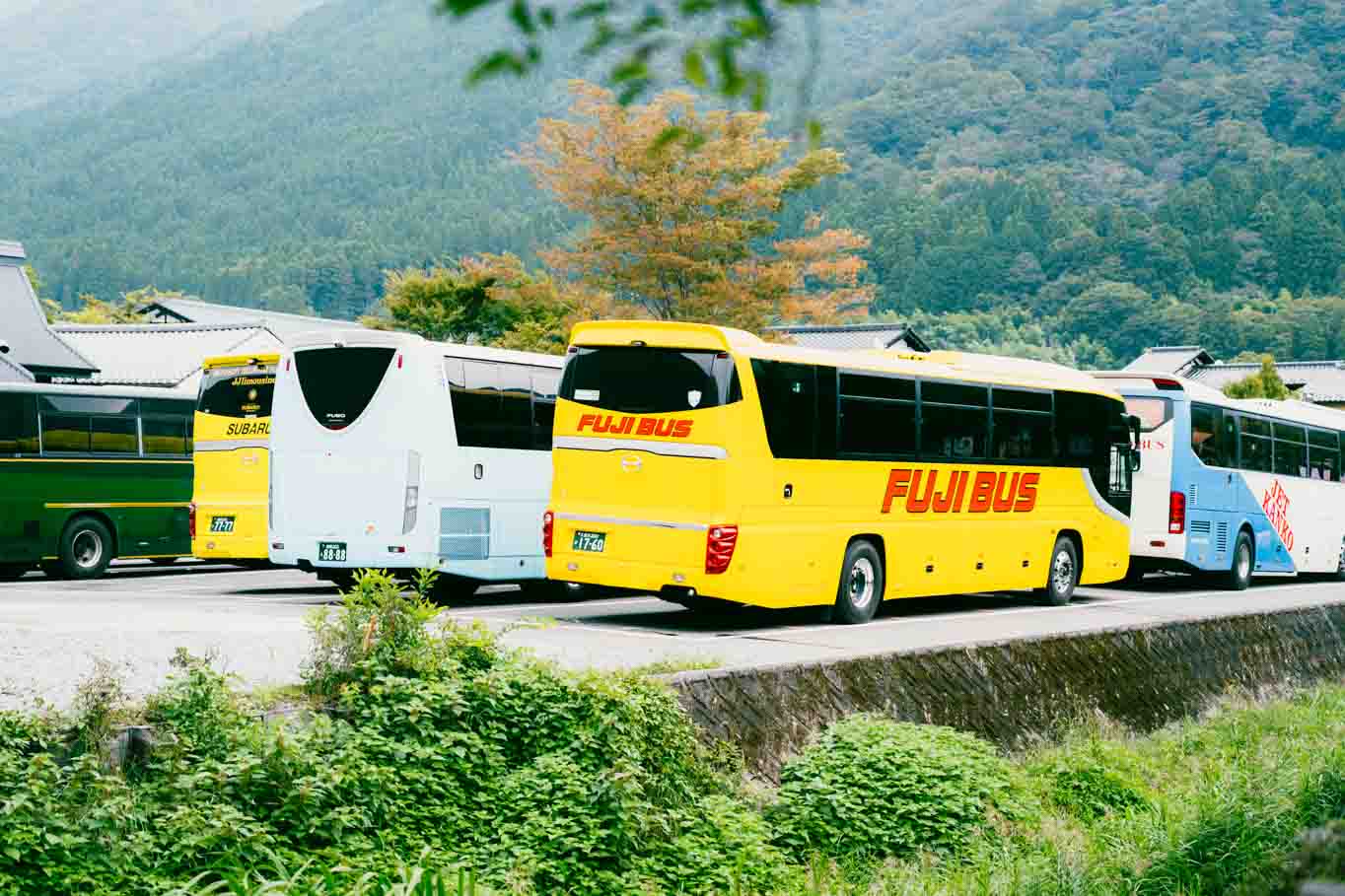 湯布院で撮影した観光バス